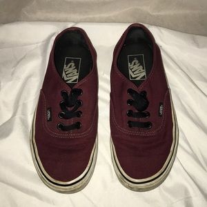 Burgundy vans